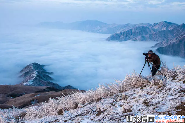 桂林2017年冬天的第一场雾凇雪竟如此娇艳！